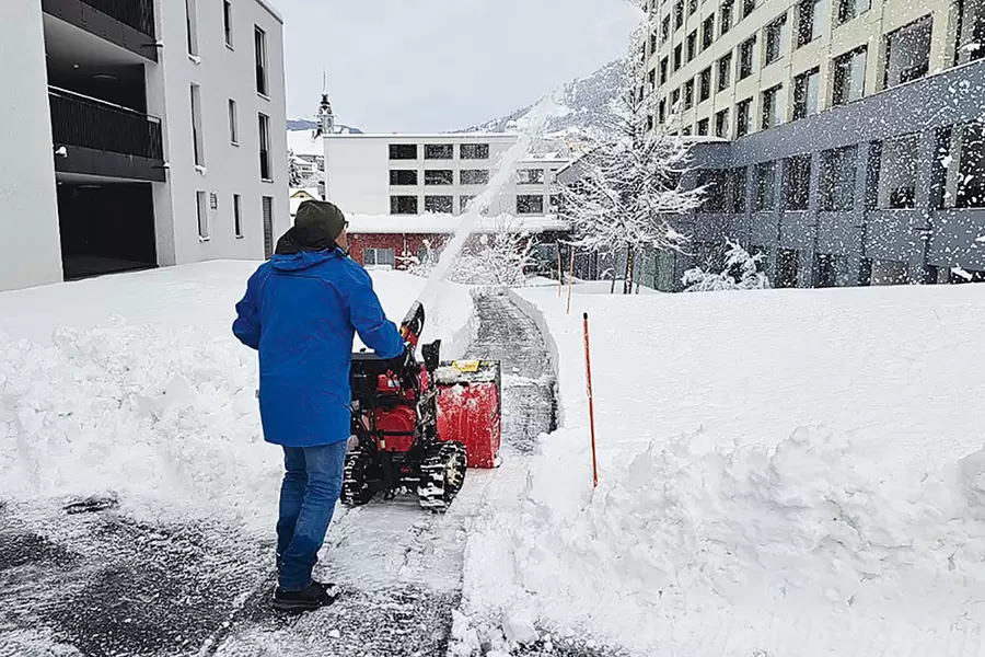 Nass und schwer war der erste Schnee …